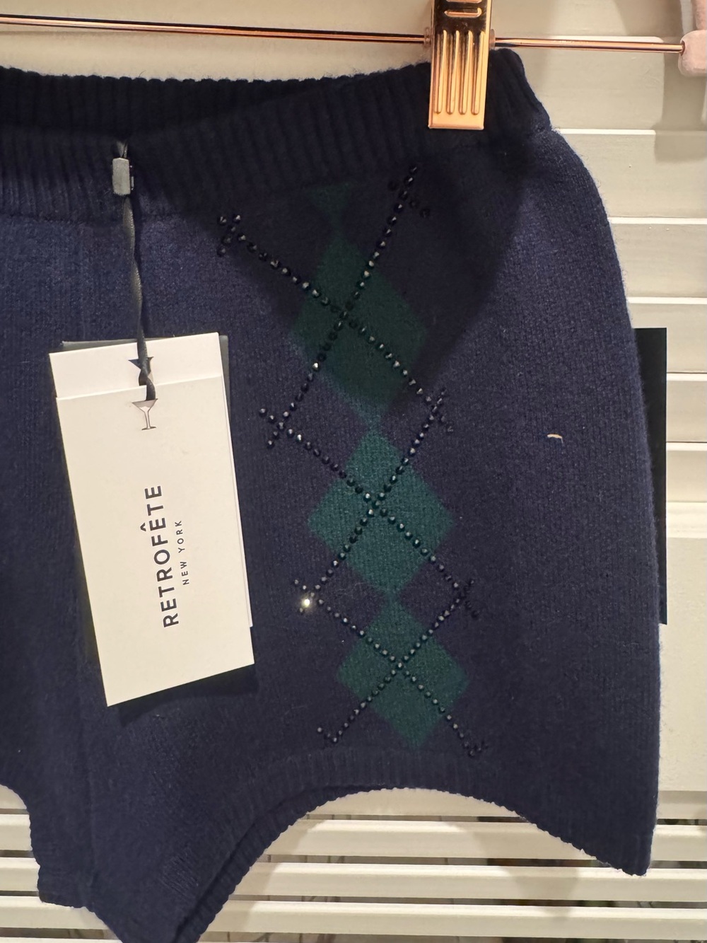 Retrofete polo and short set Navy & Green - Picture 5 of 8